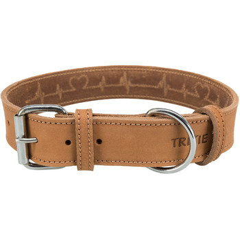 Нашийник Trixie Рустик шкіряний, розмір LXL обхват шиї 5766 см/30 мм, коричневий - шкіряний нашийник класичного дизайну для великих та дуже великих собак, для комфортного вигулу, 19017 коричневий L-XL 55-65 см/40 мм