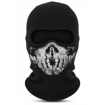 Балаклава CoolChange з черепом Мотоциклетна маска для фанатів COD Чорна