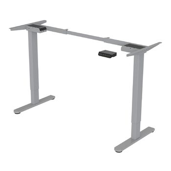 Каркас електричного столу SVITA DOBON для стільниці, регульовані по висоті ніжки, функція пам&39яті, подвійний двигун, металевий, сірий