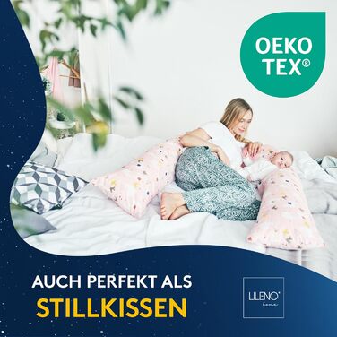 Комплект подушок для сну на боці 40x145 см, 2 шт. - Подушка для годування - Подушка для сну на боці 40x145 см для вагітних жінок та немовлят 40 x 145 см, 2 шт.