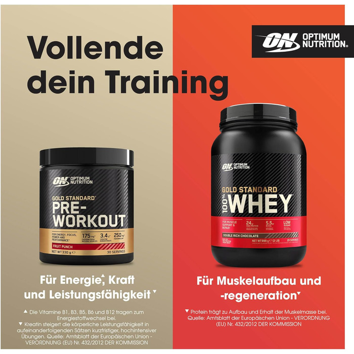 Порошок BCAA Optimum Nutrition Gold Standard, зі смаком полуниці та ківі, 266 г, 28 порцій