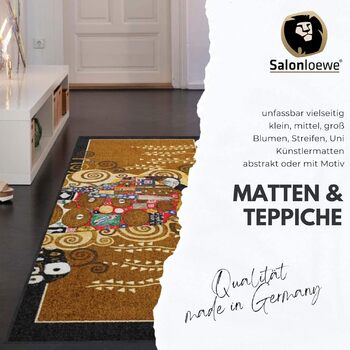 Килимок для дверей Salonloewe Fantasy Flower I, що миється, 50 x 75 см, з квітковим мотивом I, очищувальний та брудозатримувальний килимок для використання в приміщенні