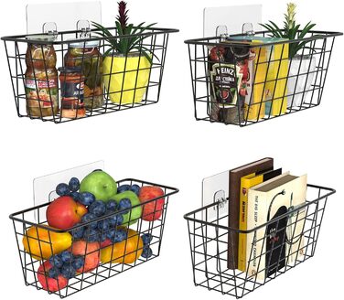 Організатор для дверей шафи MaraFansie, настінні дротяні кошики, підвісний кошик, полиця для шафи та комори, організація та кухня,