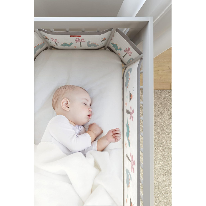 Стороннє, повністю дихаюче гніздо, преміальний захист товщиною 6 мм, відповідає британським стандартам безпеки BS EN-16780, повітропроникна 3D-сітчаста тканина, лімітована серія (Dino), різнокольорове, 4-