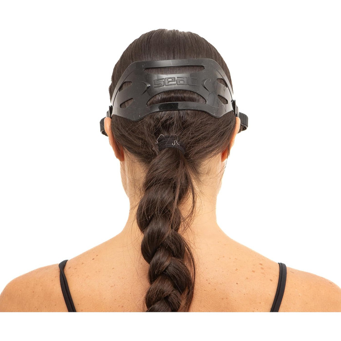 Комплект з маскою капрі та силіконовою трубкою для дорослих та підлітків, стандартний крій, чорний