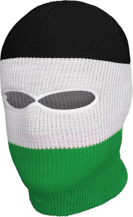 Шапка та балаклава PGWear Troublemaker 2 в 1 унісекс чорний білий зелений