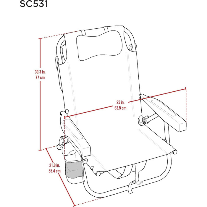 Крісло Tommy Bahama, смугасте