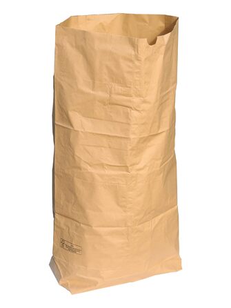 Паперові пакети для сміття, 120 літрів, 2-шарові, 70 г/м, 25 шт. , 95x70x25 см, коричневі