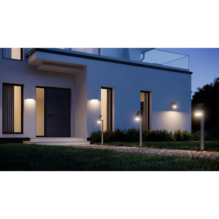 Сонячний світлодіодний світильник Steinel XSolar LS ONE антрацитовий, настінний світильник, датчик руху, нічник, сонячний садовий світильник, акумулятор 3000 мАг