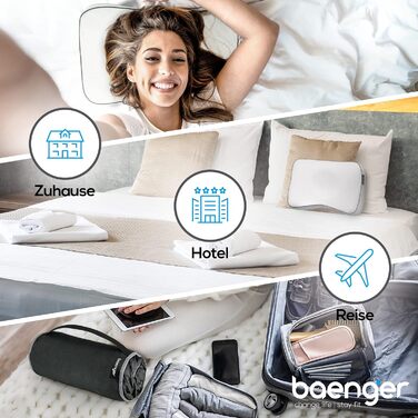 Комплект подушок 50x30 см (Oeko-Tex), ортопедична подушка з високотехнологічної піни з ефектом пам&39яті з додатковим чохлом, ергономічна подушка для шиї з дорожньою сумкою, подушка для сну на боці, подушка для підтримки шиї