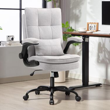 Ергономічне офісне крісло Storeo Imp, до 150 кг, дихаюча тканина, оновлений сірий колір