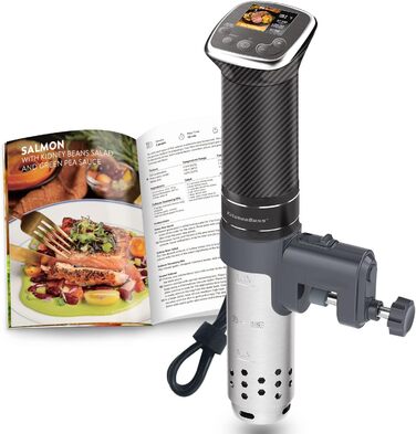 Кухонна плита Sous Vide Stick Precision Cooker Більш точна Точна каструля G322T Налаштування температури IPX7 Водонепроникний світлодіодний дисплей Занурювальний занурювальний цикулятор 3D циркуляція Ультра тихий