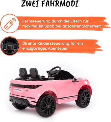 Дитячий електромобіль Range Rover Evoque електричний дитячий автомобіль з 12-вольтовим акумулятором, сенсорним монітором MP4, шкір