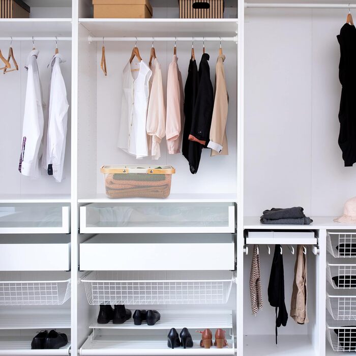 Дротяний кошик Relaxdays з ручкою, квадратний, кошик для зберігання з металу та дерева, кошик для посуду для кухні, ванної кімнати, вітальні, білий