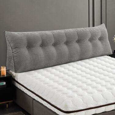 Подушка-клин для спинки Kedia, велика подушка для спини, подушка для дивана, зручна подушка для читання для ліжка та дивана, подушка для спинки та голови 2 в 1 (200 * 50 * 20 см) 200*50*20 см