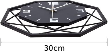 Настінний годинник VIVILINEN без цокання кований настінний годинник МДФ сучасний кварцовий годинник на батарейках безшумний для ві