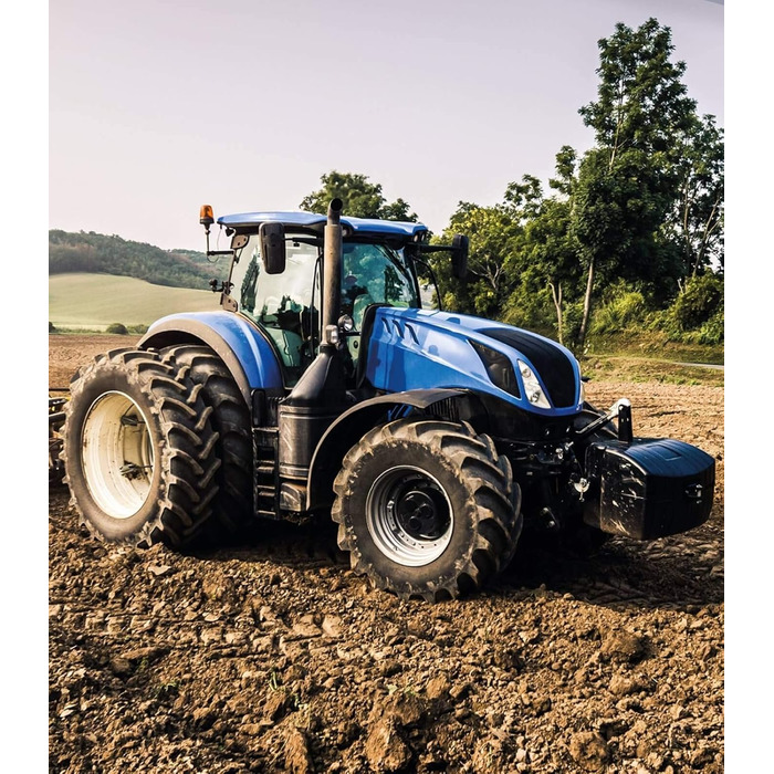 Комплект дитячої постільної білизни Синій трактор, 135 x 200 см 80 x 80 см, 100 бавовна