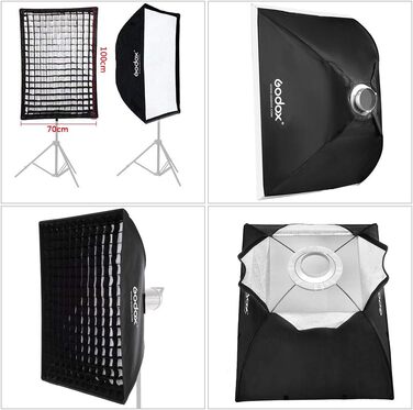 Прямокутний софтбокс Honeycomb Grid Softbox з Bowens для портретної студії Blitz Speedlite Softbox (SB-FW70X100), 70X100