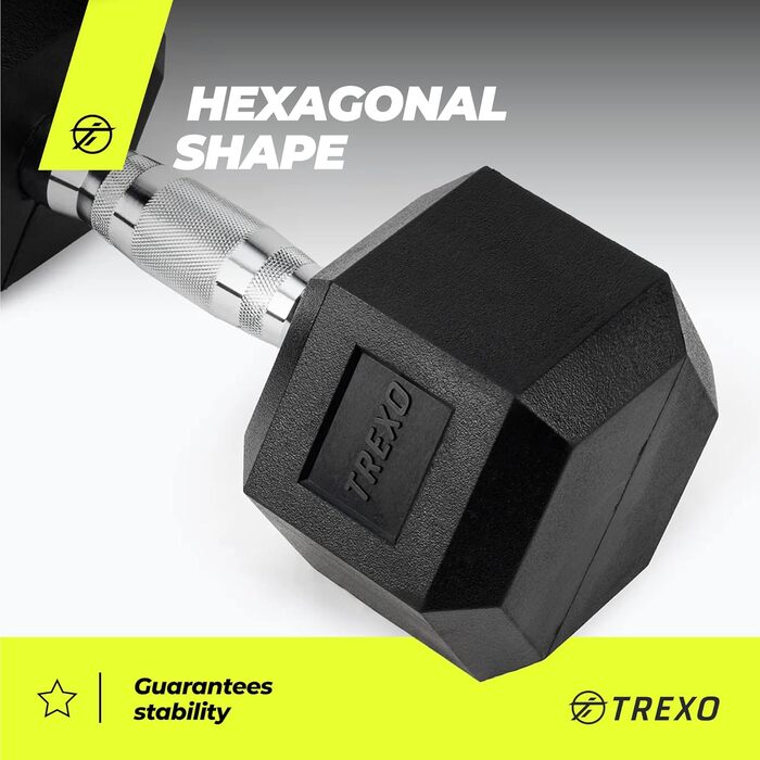 Гантель TREXO 12,5 кг (шестигранна)