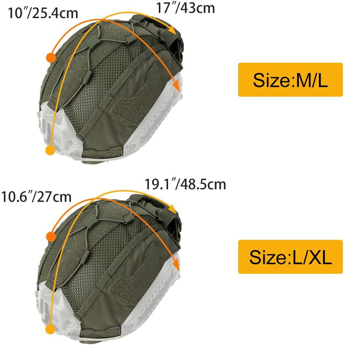 Сумка для тактичного шолома IDOGEAR House з кишенею для батареї, противага для шолома NVG, розмір Fast, M/L/XL, аксесуар для шолома, M, зелений Ranger