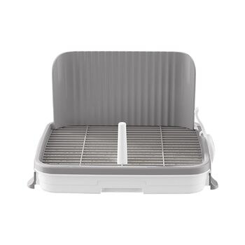 Туалет для собак Factorys, Туалет для собак, Туалет для собак, Туалет для цуценят, Міцний, Міцна станція для сечовипускання, Багатофункціональний туалет для собак, Кімнатний туалет для собак, (Сірий, 537x31 см) 537x31 см Сірий