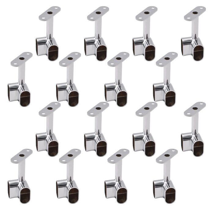 Срібна кутова блокувальна планка 90 аксесуари для гардеробу фланці для рейки для одягу сидіння для шафи у спальні ванної кімнати 16 шт., 16 шт.