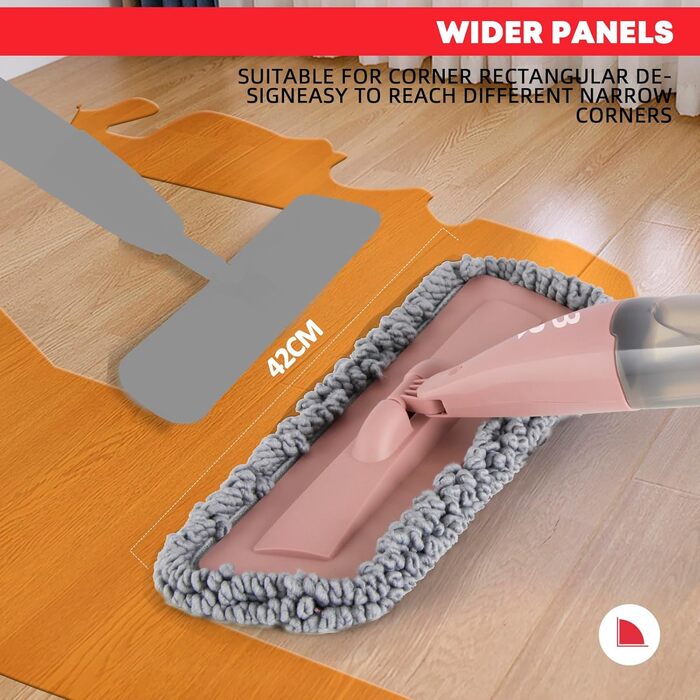 Швабра, розпилювач, спрей, швабра, швабра для підлоги, з розпилювачем, мікрофібра, швабра з резервуаром для дому, кухні, твердої д