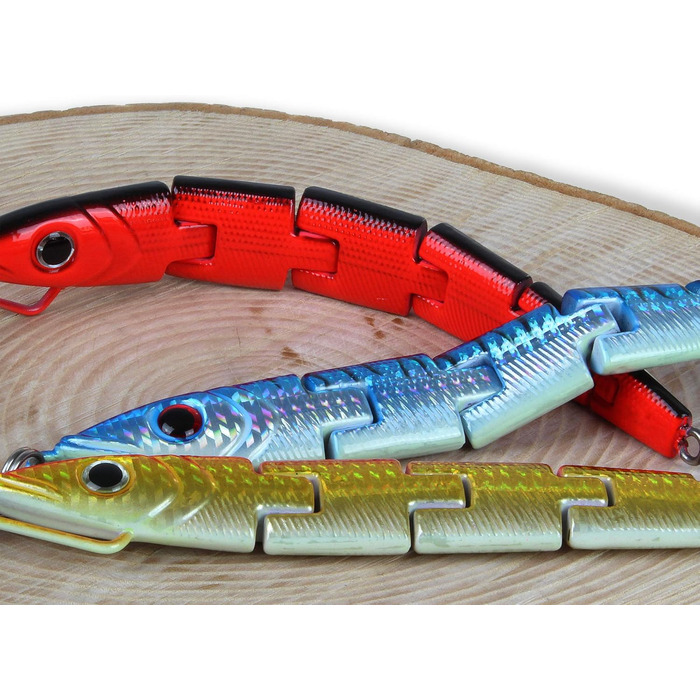 Риболовля Storfisk та інше. Джиги для лову в Норвегії, Ісландії та Балтійському морі (100 г, 150 г, 300 г) з потрійним гачком, морські джиги, 6 предметів, секційні для риболовлі, чорно-червоні, 300 грамів