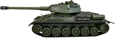 Радіокерований танк T-34 Битва Панцерів 128, оливково-зелений, з вбудованою інфрачервоною системою бою 2,4 ГГц (efaso 99815)