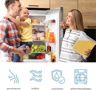 Контейнери для зберігання Soz об&39ємом 2,5 л, набір з 4 шт. з кришками без бісфенолу А, герметичні, без запаху, штабелюються, захищені від молі Диспенсер для борошна Кухонна коробка для зберігання (4)