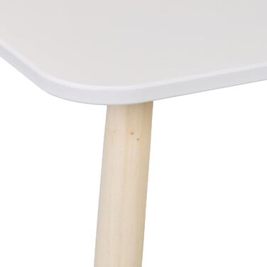 Дитячий комплект меблів Relaxdays, 3 предмети, дитячий стіл з 2 стільцями, для дівчаток та хлопчиків, зона відпочинку для дитячої кімнати, білий/натуральний