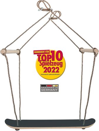 Гойдалка для скейтборду Schildkrt, надзвичайна дерев'яна гойдалка для спритності, рівноваги та координації, протиковзка конструкці