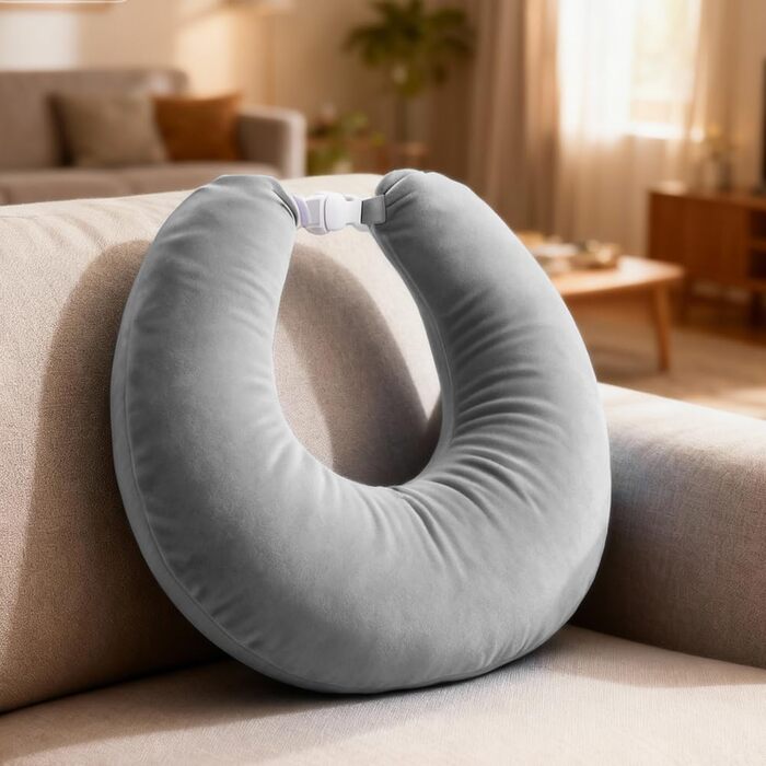 Ергономічна подушка Crealis, в&39язана гачком подушка-підтримка, в&39язана гачком подушка-підтримка, ігрова подушка, ергономічна ігрова подушка для рук, легка, портативна, знімає напругу (сіра)