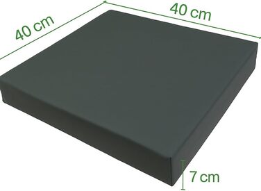 Протипролежнева подушка, в&39язкоеластична, 40x40x7 см - для використання в інвалідних візках, офісах та транспортних засобах - водовідштовхувальний чохол - постуральний дизайн