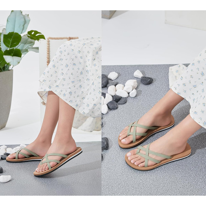 Жіночі шльопанці TARELO, літні, розмір 36-41, A, зелені, 37 EU