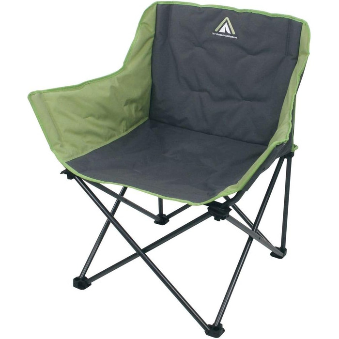 Крісло для кемпінгу 10T Jace Beechnut XXL Складаний стілець до 130 кг Стілець з підсклянником бічною кишенею