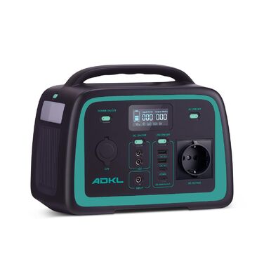 Портативний зовнішній акумулятор постійного струму, акумулятор 320 Втгод для кількох пристроїв, акумулятор LiFePO4, сонячний генератор потужністю 300 Вт з виходом змінного струму/розрядки 300 Вт та USB-C 60 Вт, для кемпінгу, активного відпочинку, подороже