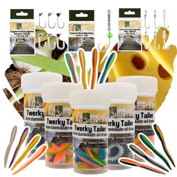 Приманка для лову форелі Zite Fishing Twerky Tailer (м&39який пластик) 3-в-1 м&39яка пластикова приманка/рибальська блешня для форелі Зроблено в Німеччині Без фталатів Альтернатива приманці та блешні для лову форелі, різні види форелі