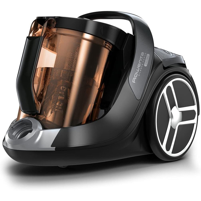 Безмішковий пилосос Silence Force Cyclonic 550 Вт об'єм пилозбірника 2,5 л компактний розмір довговічний двигун EffiTech чорний/ко