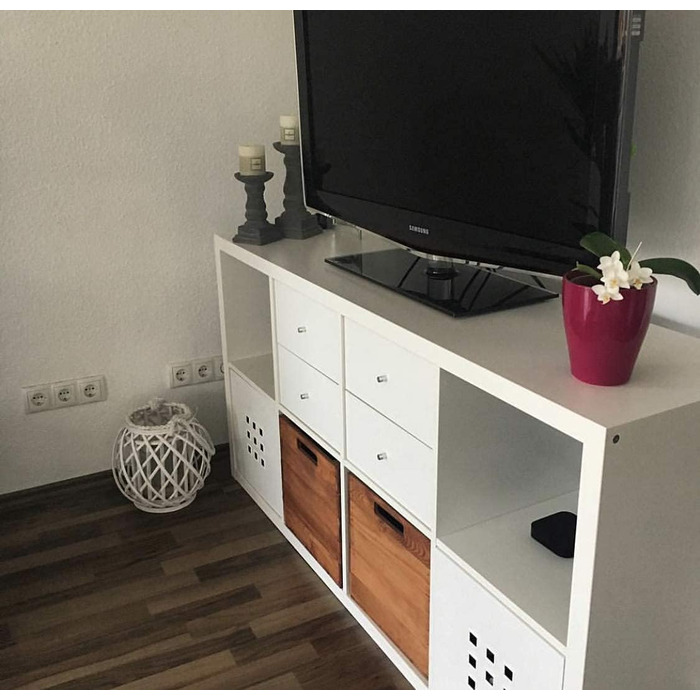 Фруктові ящики онлайн 4 дерев&39яні ящики Kallax у вживаному вигляді з доступом з 2 боків, 32x37,5x32,5 см - для декору, для зберігання на полиці Kallax, 32x37,5x32,5 см, коричневі, 4