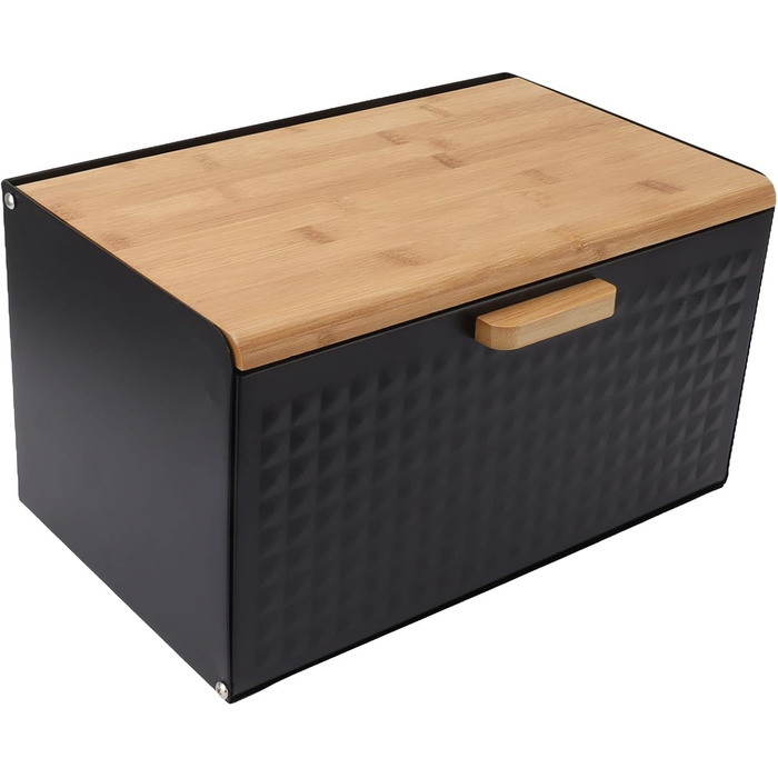 Дерев'яна хлібниця, хлібниця для зберігання хліба, хлібниця для ферми, старовинна велика хлібниця для кухонного столу, міцна хлібн