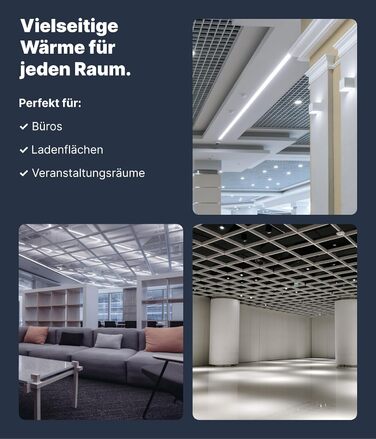 Інфрачервоний обігрівач VIESTA CF 6060 см 360 Вт з термостатом TH12 Карбоново-кристалічна нагрівальна панель для стін, стелі та підвісних стель 60x60 см Plus TH12