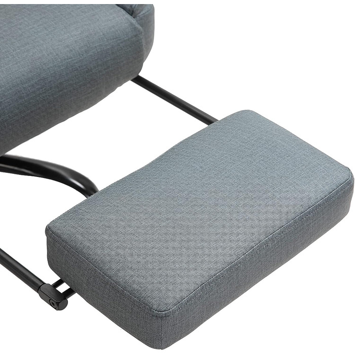 Офісне крісло Vinsetto Ергономічне крісло керівника Поворотне комп&39ютерне крісло з регулюванням висоти на 360 з підголівником та м&39якими підлокітниками з підставкою для ніг Штучна шкіра 68 x 80 x 120126 см