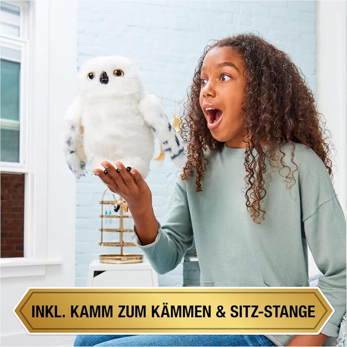 Чарівний світ Гаррі Поттера - інтерактивна плюшева сова Гедвіга з понад 15 звуками та рухами