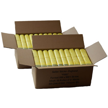 Жовтий пакет *Вигідний набір* (100 рулонів 1300 пакетів) - 2 коробки по 50 рулонів кожна, по 650 жовтих пакетів