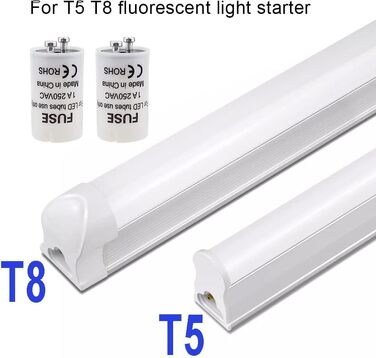 Стартер SRunDe 12 шт. люмінесцентна лампа 4-65 Вт 1A 85-265 В T5/T8 стартовий набір манекен стартера