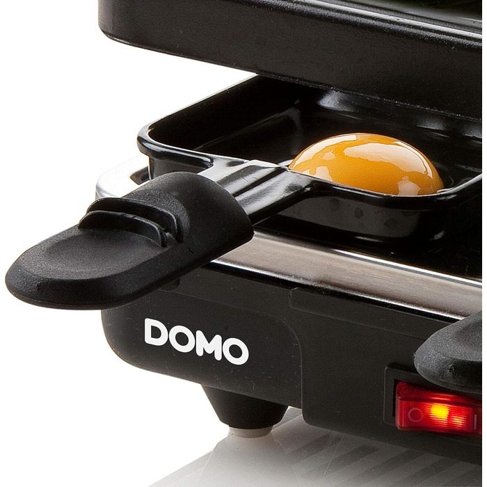 Гриль Domo DO9147G раклет 'Just US -4 P-600 W, металевий, 1 літр, чорний