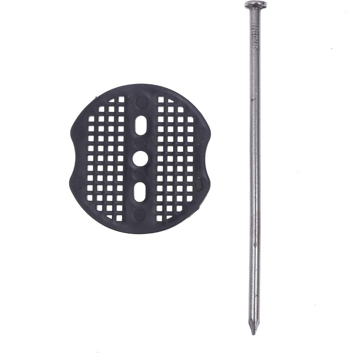 Сталеві анкери LINZI, садові сітки, кріплення для сітки, кріплення кілочків, скоби, штифти, ландшафтні кілки для дерну з шайбами, 100 шт.