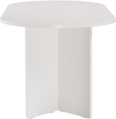 Елегантний білий обідній стіл, 180 x 75 x 89,5 см ДСП з 100 меламіновим покриттям, товщина 25 мм Ідеально підходить для сучасних обідніх приміщень, дерево, білий колір