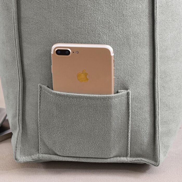 Надзвичайно товста спинка дивана, клиноподібна подушка для дивана, ліжка, велика подушка для підтримки попереку спини, декоративна подушка для читання, подушка для підтримки талії, подушка для узголів&39я ліжка зі знімним чохлом (71,1 x 45,7 x 20,3 дюйма,